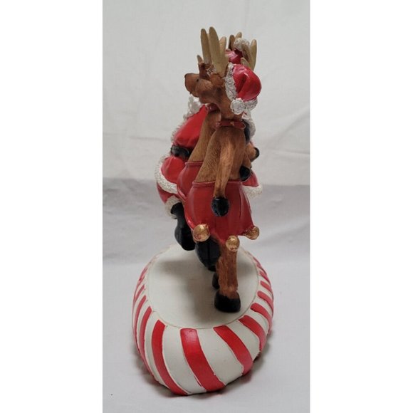 2008 Collections Etc Santa and Reindeer Dancing Musical Tabletop Decorat… - Picture 4 of 16